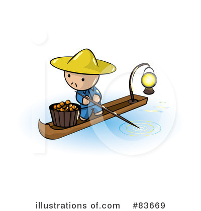 Floating Market Clipart #83669 by Leo Blanchette