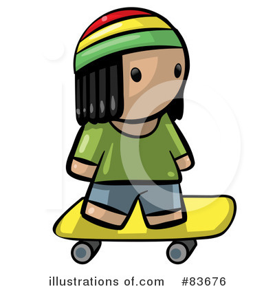 Skateboarding Clipart #83676 by Leo Blanchette