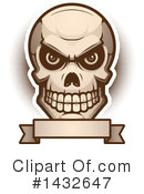 Human Skull Clipart #1432647 by Cory Thoman