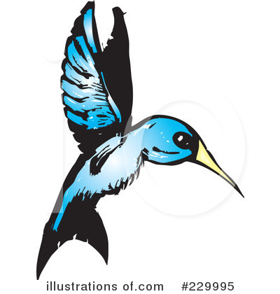 Royalty-Free (RF) Hummingbird Clipart Illustration by xunantunich - Stock Sample #229995
