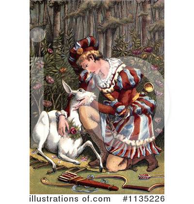 Royalty-Free (RF) Hunter Clipart Illustration by Prawny Vintage - Stock Sample #1135226