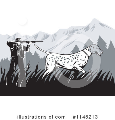 Royalty-Free (RF) Hunter Clipart Illustration by patrimonio - Stock Sample #1145213