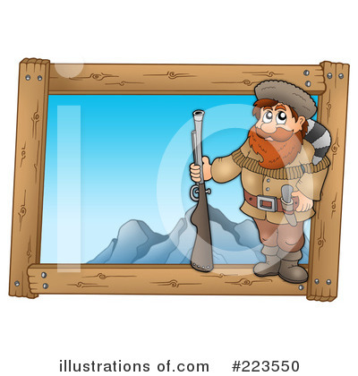 Royalty-Free (RF) Hunter Clipart Illustration by visekart - Stock Sample #223550