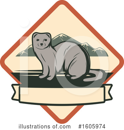 Weasel Clipart #1605974 by Vector Tradition SM