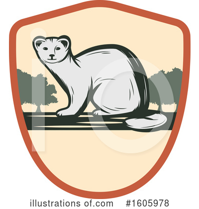 Weasel Clipart #1605978 by Vector Tradition SM