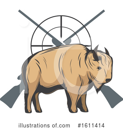 Bison Clipart #1611414 by Vector Tradition SM