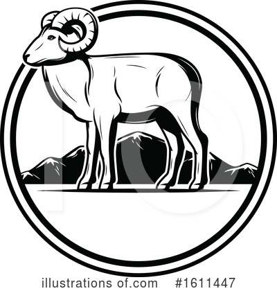 Ram Clipart #1611447 by Vector Tradition SM