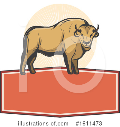 Bison Clipart #1611473 by Vector Tradition SM