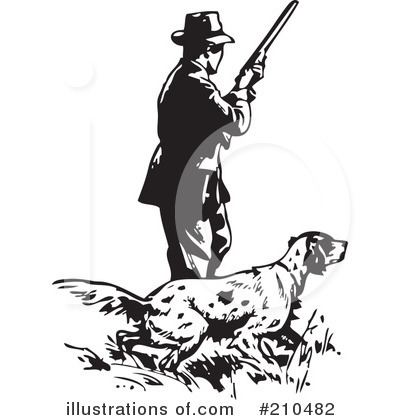 Royalty-Free (RF) Hunting Clipart Illustration by BestVector - Stock Sample #210482