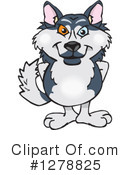 Husky Clipart #1278825 by Dennis Holmes Designs