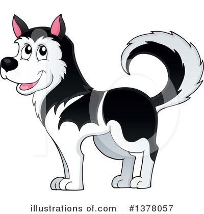 Royalty-Free (RF) Husky Clipart Illustration by visekart - Stock Sample #1378057