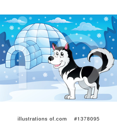 Royalty-Free (RF) Husky Clipart Illustration by visekart - Stock Sample #1378095