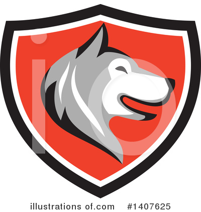 Royalty-Free (RF) Husky Clipart Illustration by patrimonio - Stock Sample #1407625