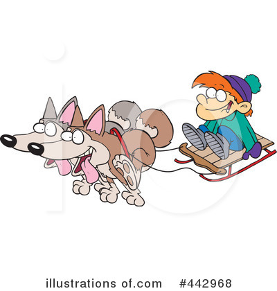 Sledding Clipart #442968 by toonaday