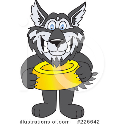 Royalty-Free (RF) Husky Mascot Clipart Illustration by Mascot Junction - Stock Sample #226642