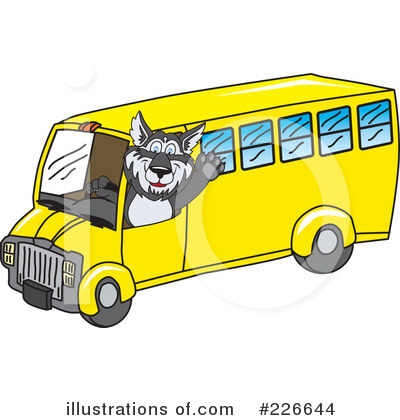 Royalty-Free (RF) Husky Mascot Clipart Illustration by Mascot Junction - Stock Sample #226644
