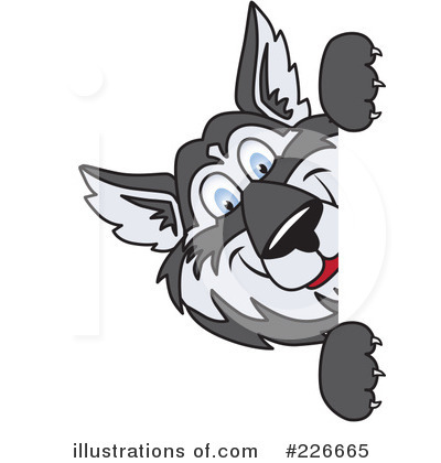 Husky Mascot Clipart #226665 by Mascot Junction