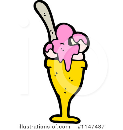 Royalty-Free (RF) Ice Cream Clipart Illustration by lineartestpilot - Stock Sample #1147487