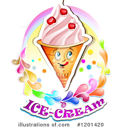 Royalty-Free (RF) Ice Cream Clipart Illustration by merlinul - Stock Sample #1201420
