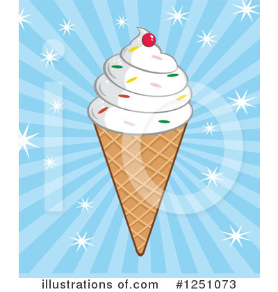 Royalty-Free (RF) Ice Cream Clipart Illustration by Hit Toon - Stock Sample #1251073