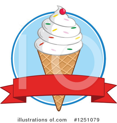 Royalty-Free (RF) Ice Cream Clipart Illustration by Hit Toon - Stock Sample #1251079