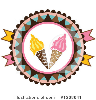 Waffle Cone Clipart #1268641 by Vector Tradition SM