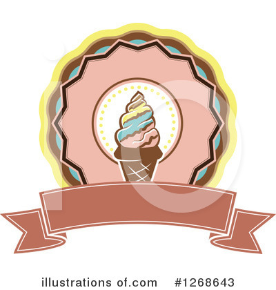 Ice Cream Cone Clipart #1268643 by Vector Tradition SM