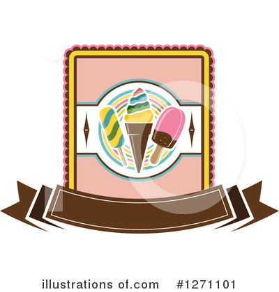 Ice Cream Cone Clipart #1271101 by Vector Tradition SM