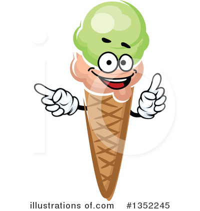 Frozen Yogurt Clipart #1352245 by Vector Tradition SM
