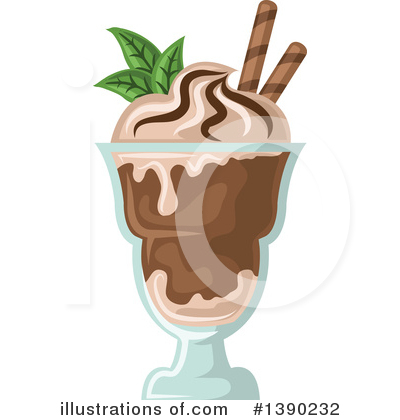 Ice Cream Sundae Clipart #1390232 by Vector Tradition SM