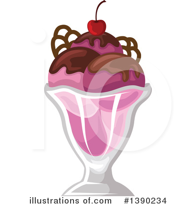 Sundae Clipart #1390234 by Vector Tradition SM