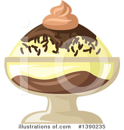 Ice Cream Sundae Clipart #1390235 by Vector Tradition SM