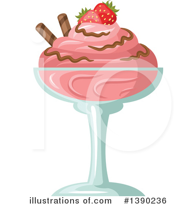 Desserts Clipart #1390236 by Vector Tradition SM
