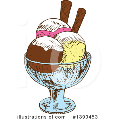 Royalty-Free (RF) Ice Cream Clipart Illustration by Vector Tradition SM - Stock Sample #1390453