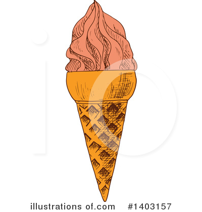Royalty-Free (RF) Ice Cream Clipart Illustration by Vector Tradition SM - Stock Sample #1403157