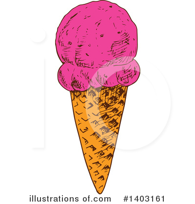 Royalty-Free (RF) Ice Cream Clipart Illustration by Vector Tradition SM - Stock Sample #1403161