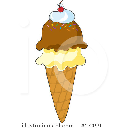 Royalty-Free (RF) Ice Cream Clipart Illustration by Maria Bell - Stock Sample #17099