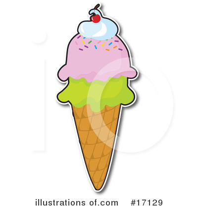 Royalty-Free (RF) Ice Cream Clipart Illustration by Maria Bell - Stock Sample #17129