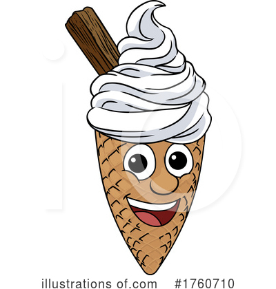 Waffle Cone Clipart #1760710 by AtStockIllustration