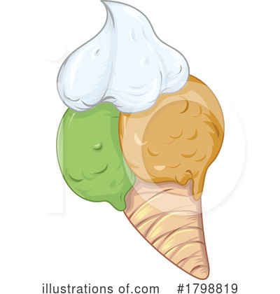 Royalty-Free (RF) Ice Cream Clipart Illustration by Domenico Condello - Stock Sample #1798819