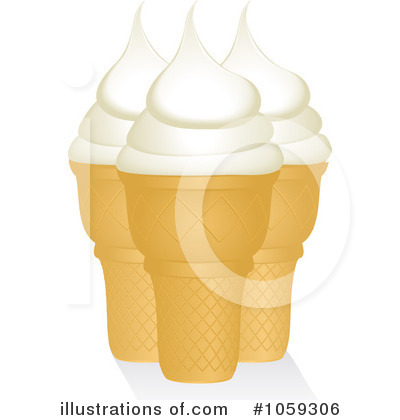 Royalty-Free (RF) Ice Cream Cone Clipart Illustration by elaineitalia - Stock Sample #1059306