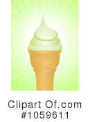 Ice Cream Cone Clipart #1059611 by elaineitalia