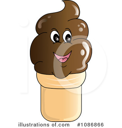 Royalty-Free (RF) Ice Cream Cone Clipart Illustration by Pams Clipart - Stock Sample #1086866