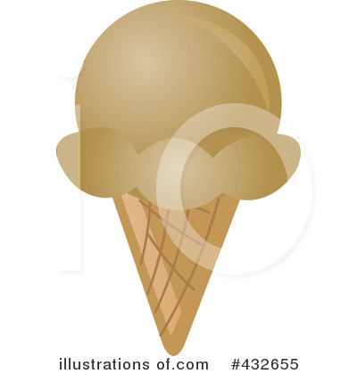 Royalty-Free (RF) Ice Cream Cone Clipart Illustration by Pams Clipart - Stock Sample #432655