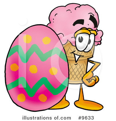 Ice Cream Cone Clipart #9633 by Mascot Junction