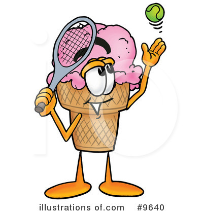 Ice Cream Cone Clipart #9640 by Mascot Junction
