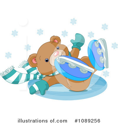 Royalty-Free (RF) Ice Skating Clipart Illustration by Pushkin - Stock Sample #1089256