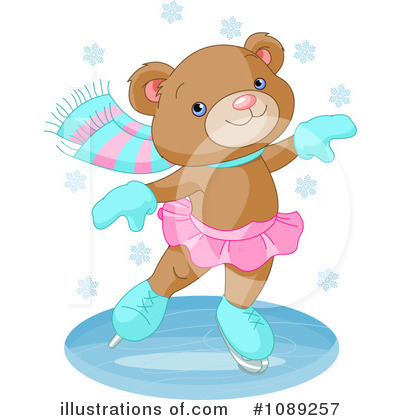 Royalty-Free (RF) Ice Skating Clipart Illustration by Pushkin - Stock Sample #1089257