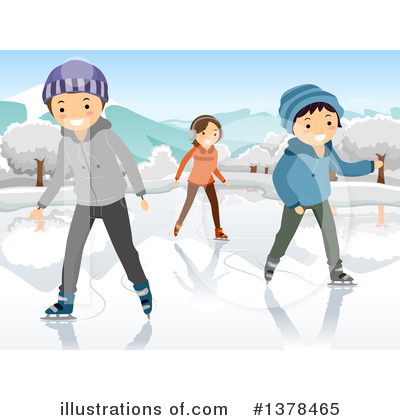 Ice Skating Clipart #1378465 by BNP Design Studio