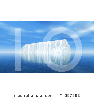 Royalty-Free (RF) Iceberg Clipart Illustration by KJ Pargeter - Stock Sample #1387982